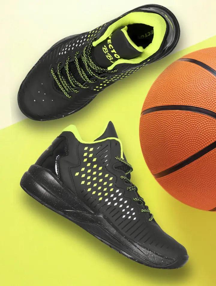 VECTOR X Bb-22 Basketball Shoes For Men (Black, Green)