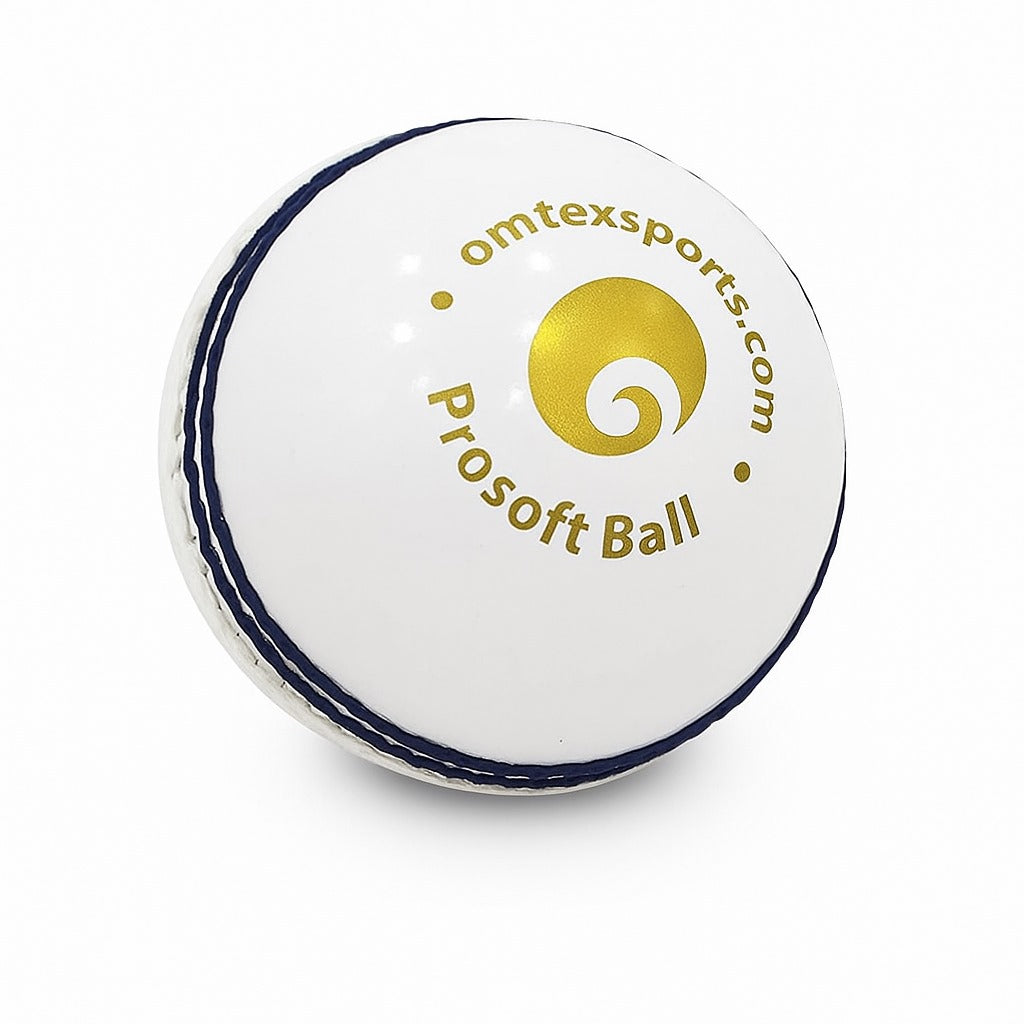 Omtex Cricket ProSoft Ball White