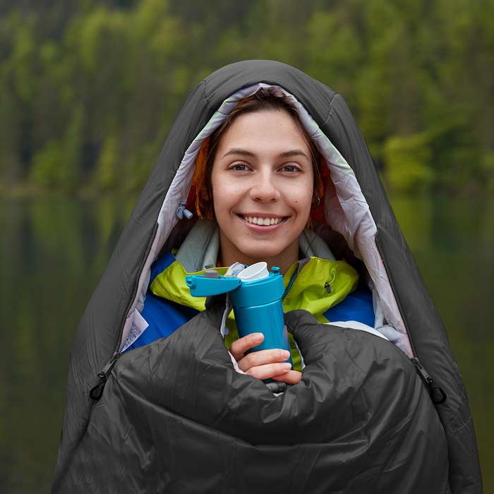 Vector X Tracking Camping Conical Sleeping Bag 180x75cms Indoor Outdoor Lightweight Sleep Bag for Travelling Hiking Bag