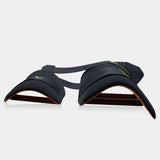 Armour X Thigh Guard 3 Strap (Black-Orange)