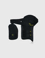 Armour X Thigh Guard 3 Strap (Black-Orange)