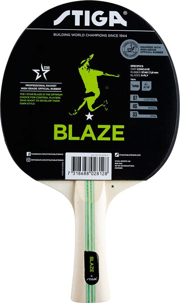 Cosco STIGA Blaze Tennis Bat - Cosco Table Tennis Equipment