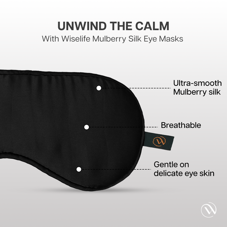 Mulberry Silk Eye Mask (Set of 3 | Wiselife