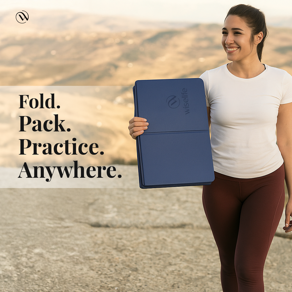 Foldable Travel Yoga Mat TPE 6mm
