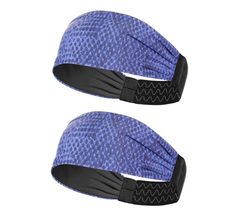Sports Headband For Men and Women (Blue Snake Print)