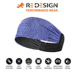 Sports Headband For Men and Women (Blue Snake Print)