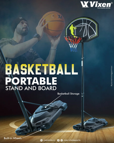 VIXEN BASKETBALL PORTABLE STAND & BOARD TUSKAR