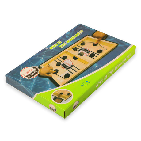 Bouncing Chess / Slingshot / Wooden Puck String Hockey