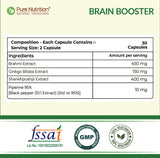 Plant-Based Brain Boost  Brahmi, Ginkgo Biloba & Shankhpushpi | Focus & Clarity