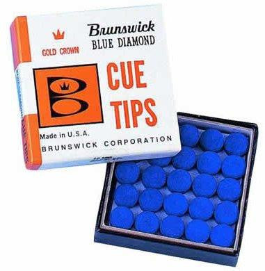 Brunswick Blue Diamond Cue Tips 10 mm