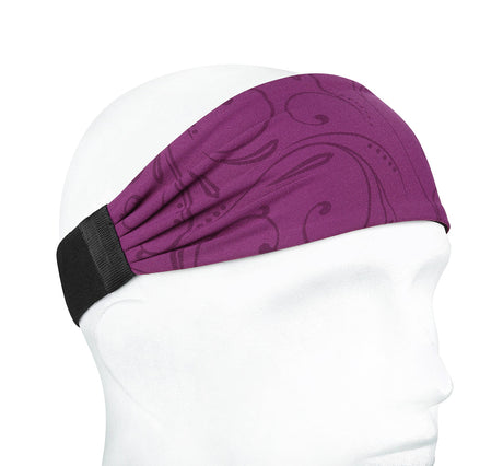Sports Headband For Men and Women (Burgandy Pattern)