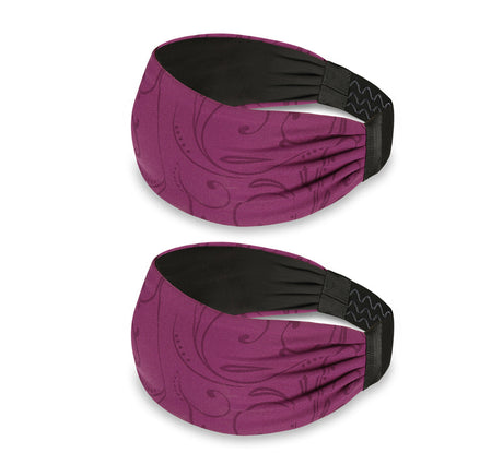 Sports Headband For Men and Women (Burgandy Pattern)
