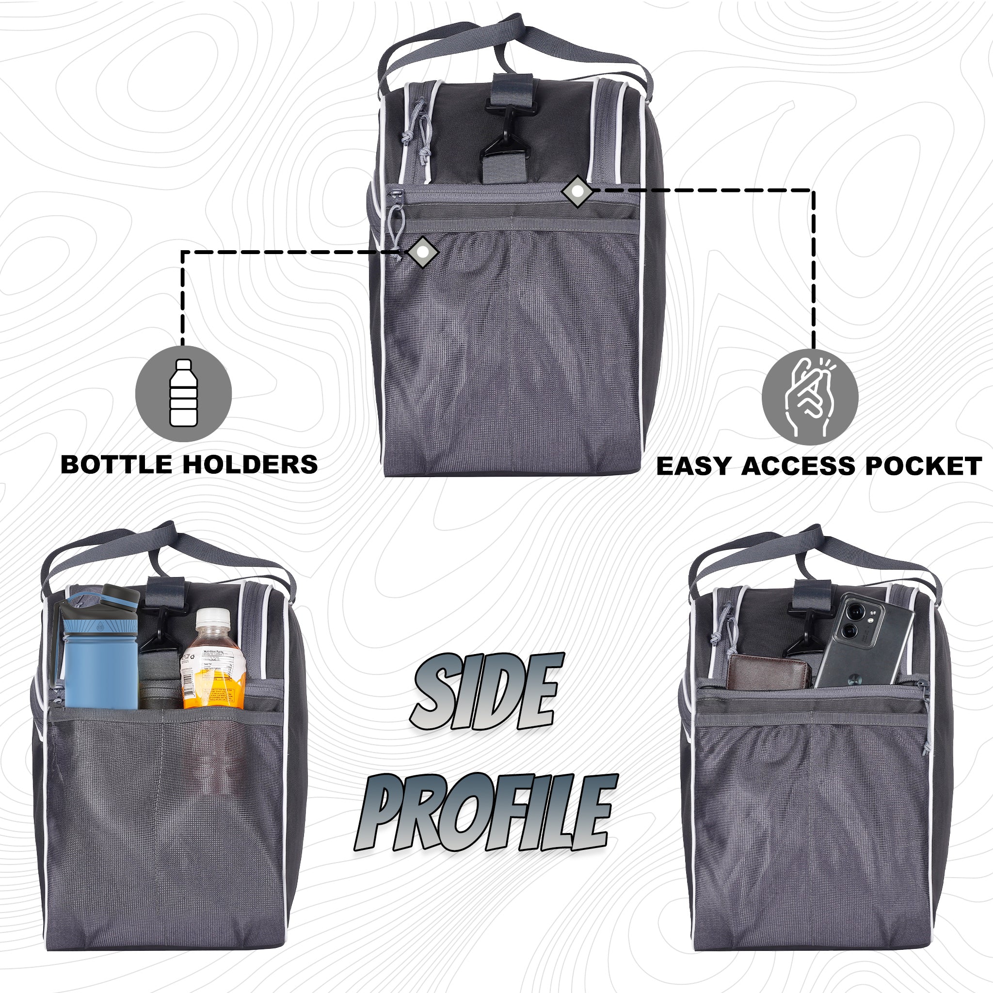 Roller Skating Kit Bag 36L Black