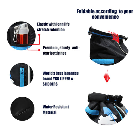 Brute Black Grey Unisex Yoga Aerobics Gym Mat Bags Air Ventilated Pocket for Shoes, Front & Top Open, Carry Way with 3-Way Options i.e. Backpack, Holdable or with a Loop