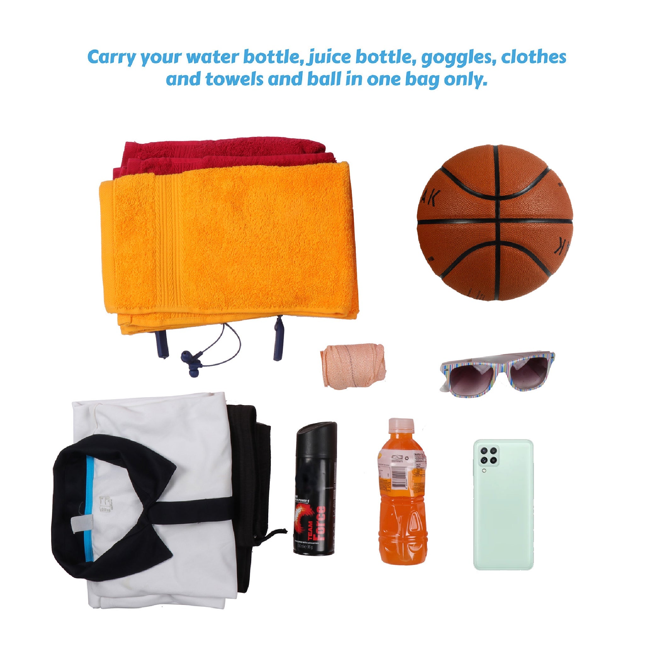 Storm Soccer Red Black Football Equipment Bag | Sports Men Boys Drawstring Backpack | Mobile Bottle Holder Pocket | Gym Bag