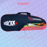 Rally Pink Navy |Unisex Lightwieght Stylish Tennis Badminton Squash Shuttle Equipment Kit Cover Bag |2 Spacious Compartments|Backpack & Duffel Racket Tennis-4 Badminton-6