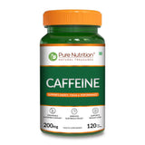 Caffeine 200mg Tablets Energy, Focus & Stamina Support | 120 Veg Tablets - Nutrition by Pure Nutrition
