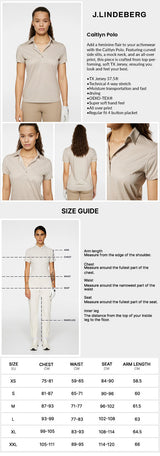 J Lindeberg Women’s Caitlyn Golf Polo - Shadow Bridge Khaki S