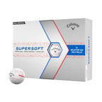 Callaway Supersoft Splatter 360 Golf Balls - White/Red