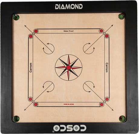 Cosco Carrom Borad Diamond 35 Inches - Cosco Carrom Equipment