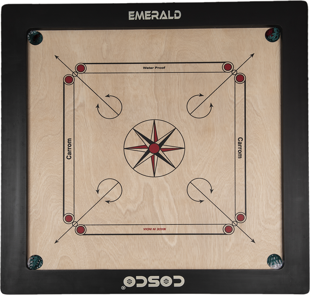 Cosco Carrom Borad Emerald 35 Inches - Cosco Carrom Equipment