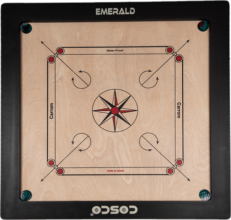 Cosco Carrom Borad Emerald 35 Inches - Cosco Carrom Equipment