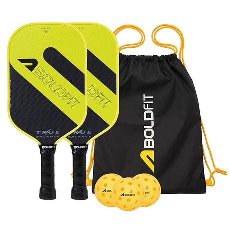 Boldfit Pickle Ball Paddle Set with 3 Balls & Box | Boldfit