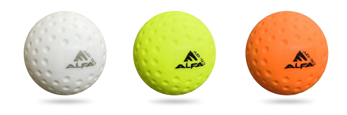 Alfa AB-93 Dimple Hockey Ball - angle