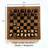 Wooden Chess Board 3-in-1 T-555