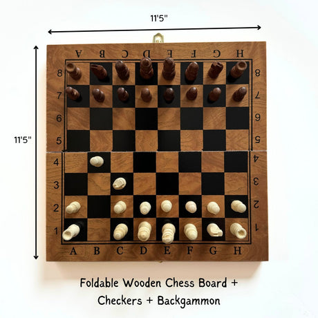 Wooden Chess Board 3-in-1 T-555