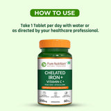 Iron with Folic Acid 60 Tablets | Supports Haemoglobin Production