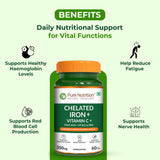 Iron with Folic Acid 60 Tablets | Supports Haemoglobin Production