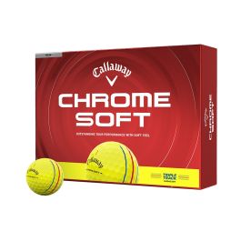 Callaway Chrome Soft Triple Track Golf Balls - Yellow