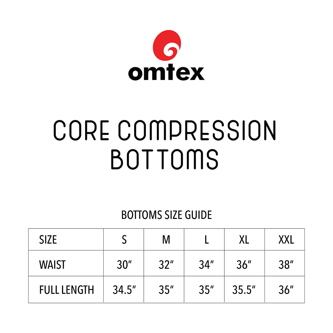 Omtex Core Compression Trouser Black