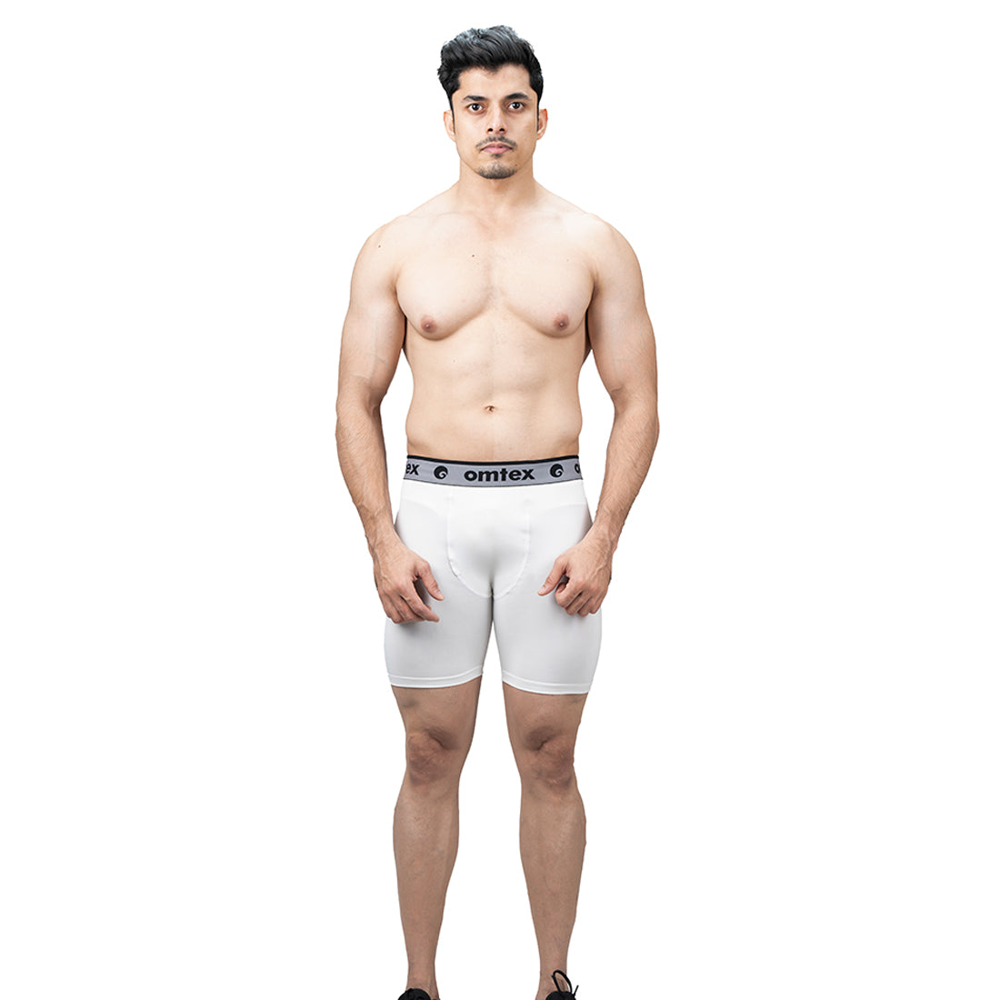 Omtex Core Compression Shorts White