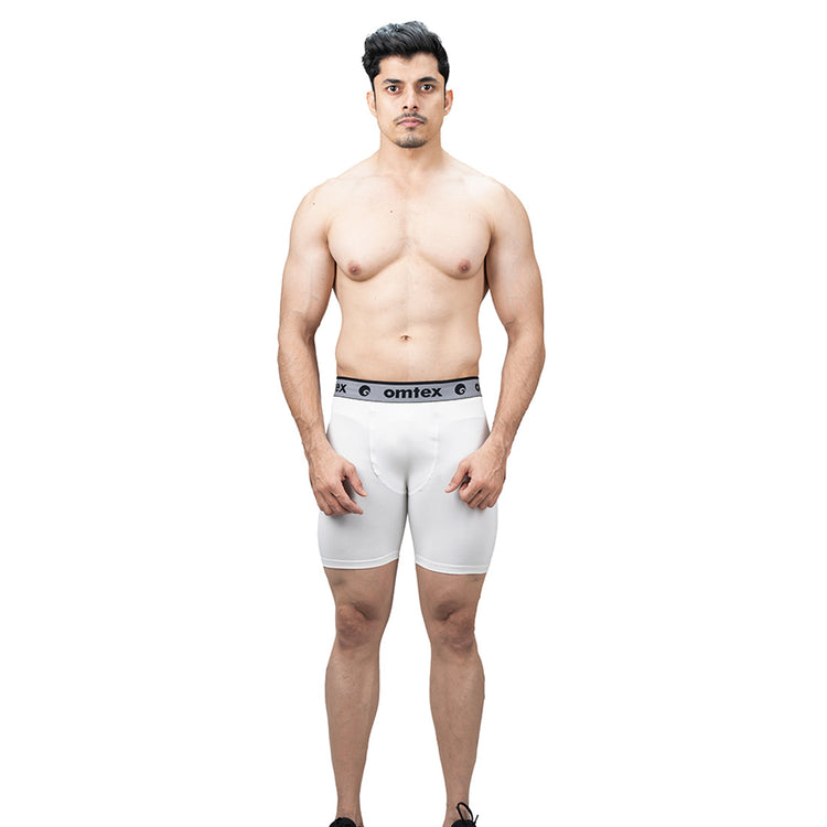 Omtex Core Compression Shorts White