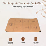 Foldable Cork & Natural Rubber Yoga Mat - 2MM