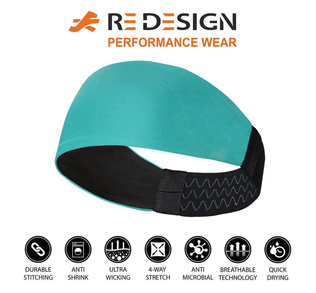 Sports Headband For Men and Women (Coral Green)