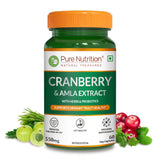 Cranberry and Amla Extract Capsules with Herbs & Probiotics 60 Veg Capsules