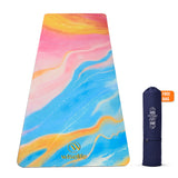 PU Printed & Natural Rubber Yoga Mat - 6mm, Abstract Marble