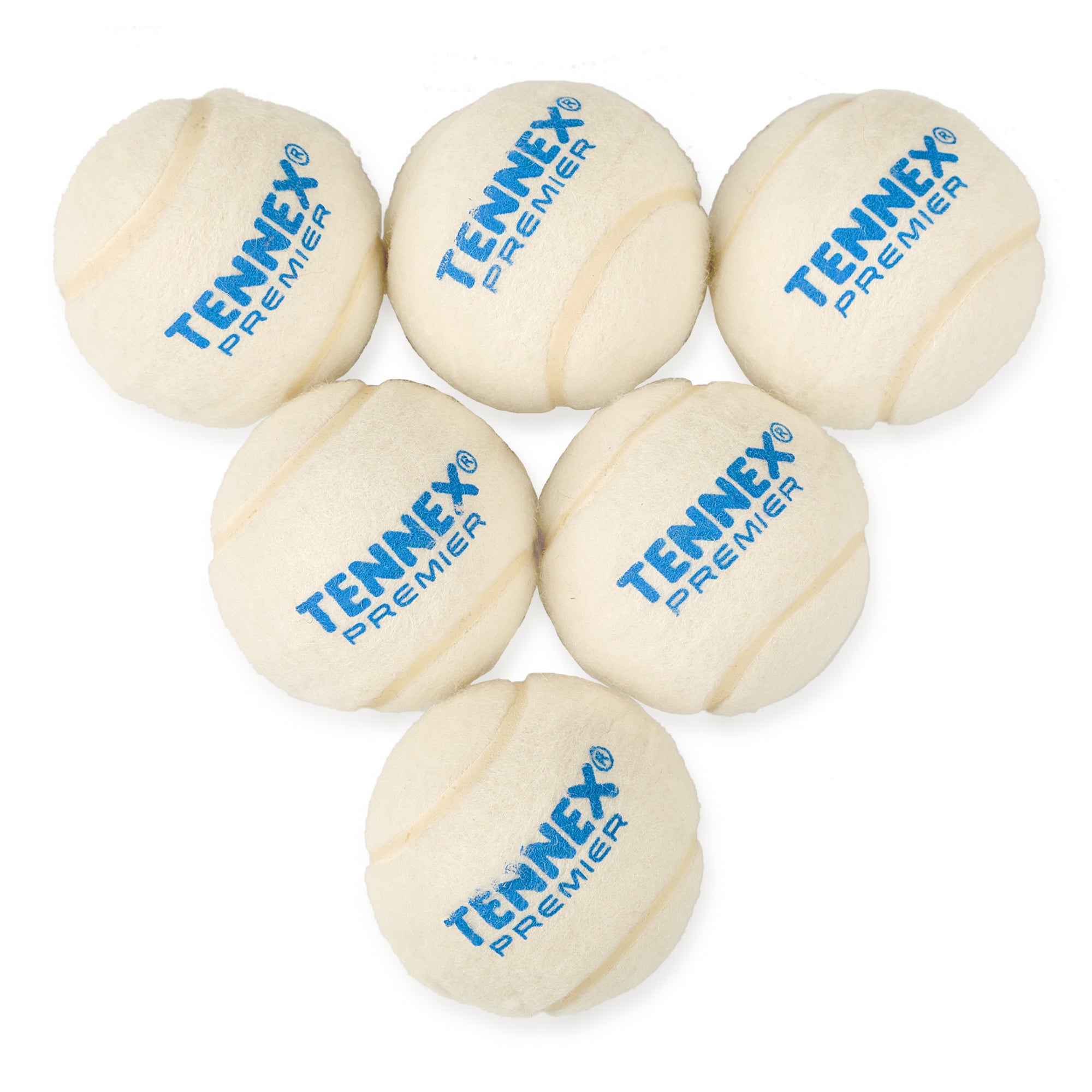 Cricket Tennis Ball Premier Light Weight (Pack of 6) - Turf / Box Cricket Underarm