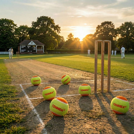 Cricket Tennis Ball Hard/Heavy Weight (Pack of 12) - Overarm Bowling | Tennex