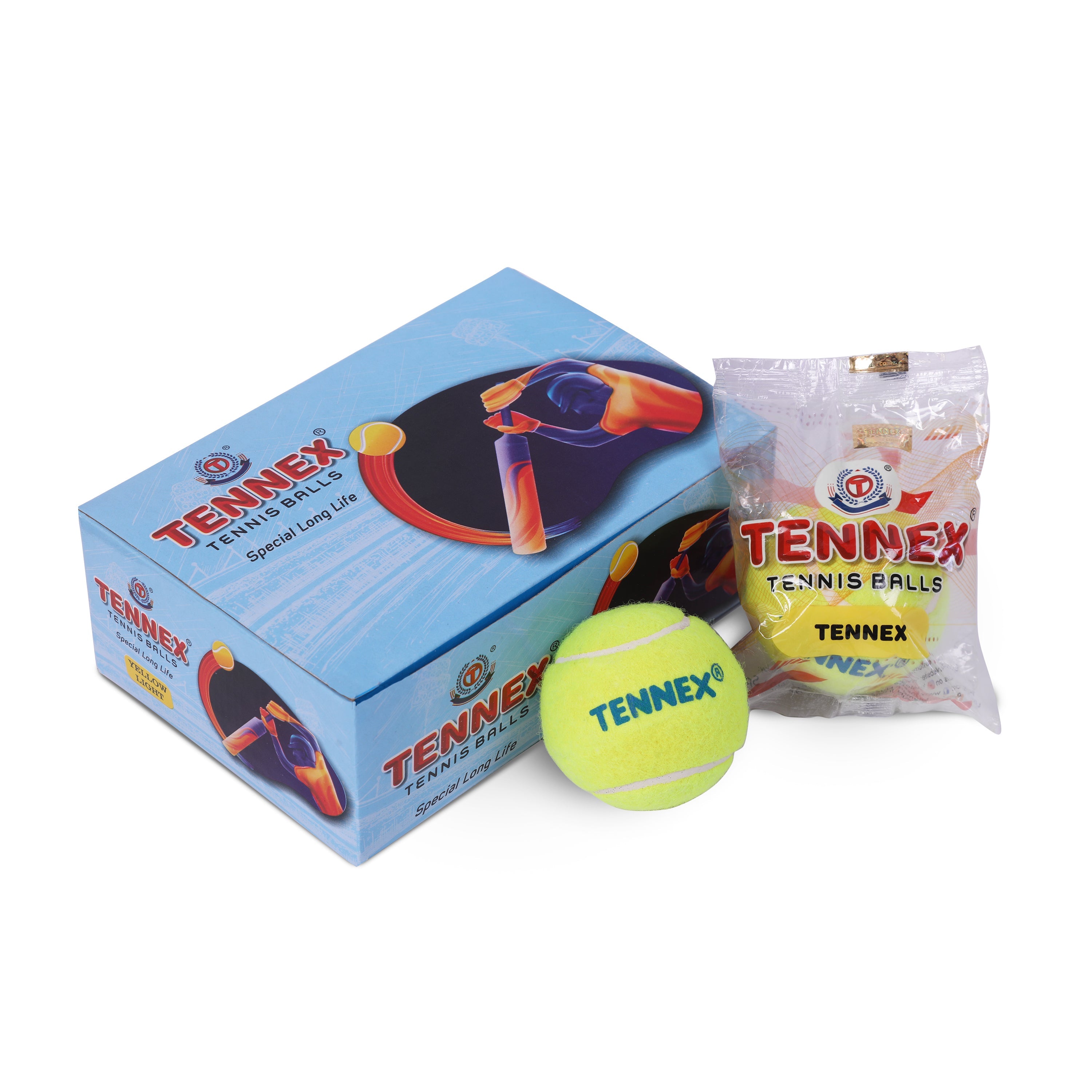 Cricket Tennis Ball Soft/Light Weight (Pack of 6) - Underarm Bowling