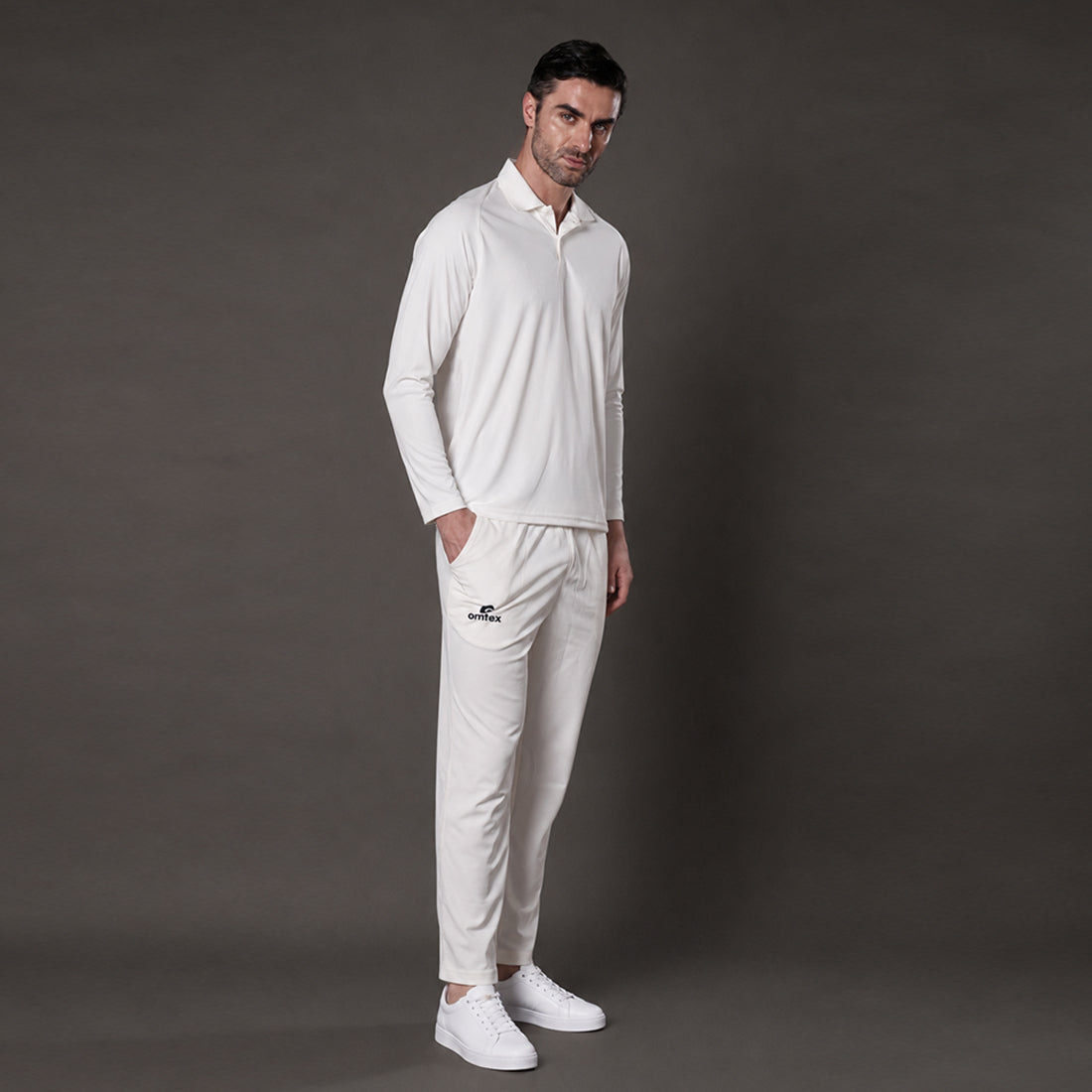 Cricket White Test T-Shirt Full Sleeve - SR