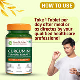 Curcumin Turmeric Extract 1200mg | 95% Curcuminoids & Piperine | 60 Tablets
