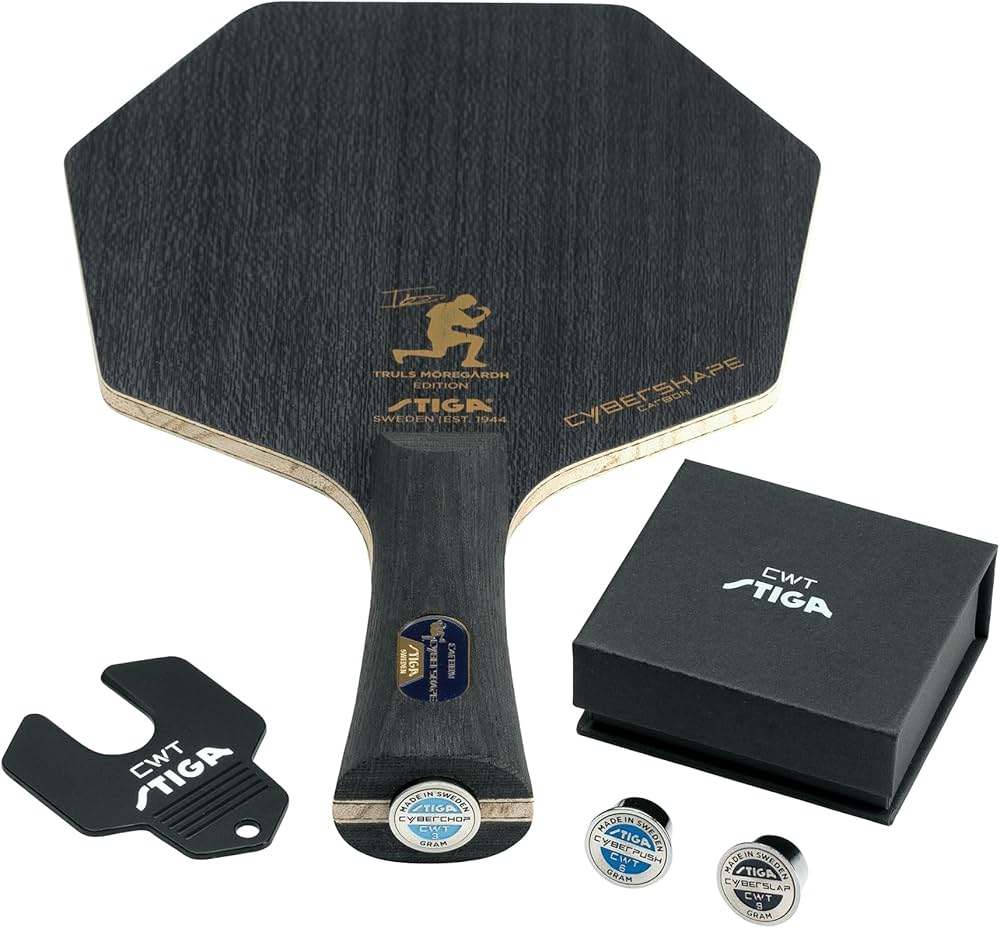 Cosco STIGA Cybershape Carbon CWT Truls Edition Tennis Bat - Cosco Table Tennis Equipment