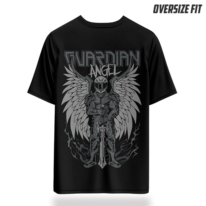 Guardian Angle Oversize T-Shirt | Black