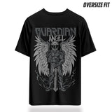 Guardian Angle Oversize T-Shirt | Black