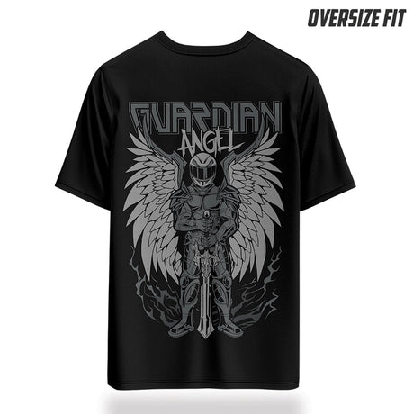 Guardian Angle Oversize T-Shirt | Black