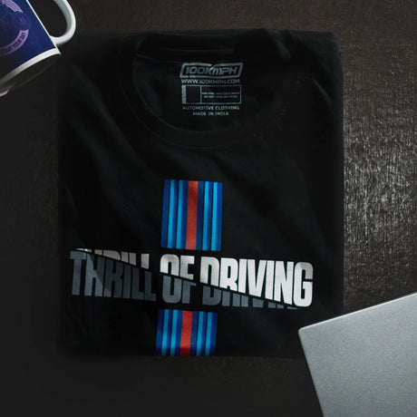 Thrill of Driving | T-Shirt | EVO India | Black
